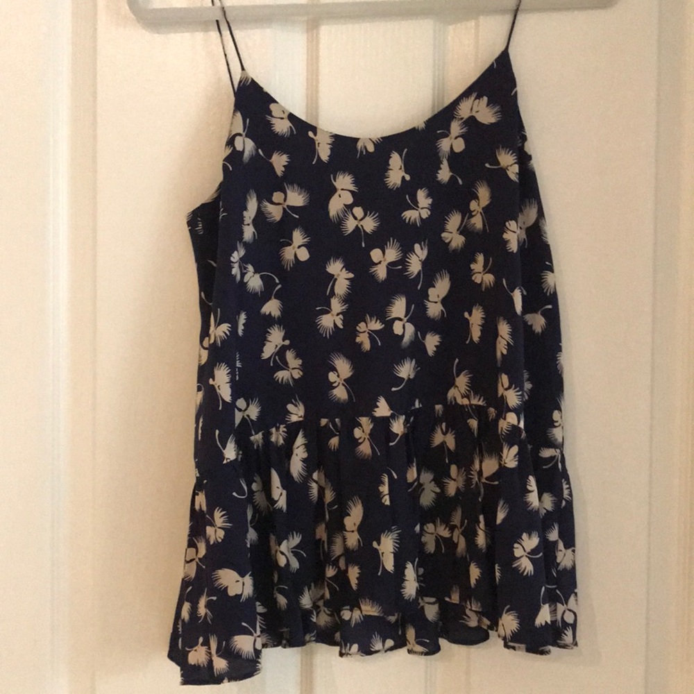 Silk Floral Club Monaco Top